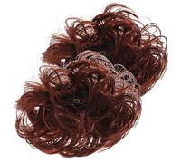 DECOMELODY 2pcs Large Hairpin Claw Clip Women Curly Hair Bun Piece Messy Bun Hairpiece Accessories