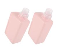 DECOMELODY 2pcs Laundry Liquid Dispenser Plastic Travel Bottles for Storage Dispenser Bottle for Liquids Hdpe Pink