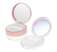 DECOMELODY 2pcs Loose Powder Container Puff and Mirror 20g 3g Mini Portable Makeup Storage Case for Travel and Skincare