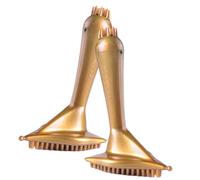 DECOMELODY 2Pcs Magnetic Handheld Massage Brush with Curved Design for Neck Back Leg Waist Manual Acupoint Tool for Circulation and Fatigue Relief Portable Body Massage Accessory