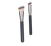 DECOMELODY 2pcs Makeup Brush Foundation and Concealer Tools for Blending Professional Use Ergonomic Design for Effortless Application