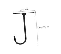 DECOMELODY 2Pcs Metal Banana Hooks Under Cabinet Hanging Rack for Kitchen Storage Construction Space-Saving Fresh Fruit Holder with Sleek Black Finish for Modern Kitchen Organization