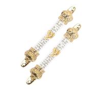 DECOMELODY 2Pcs Metal Mezuzah for Door with Religious Scripture Visible Lightweight Smooth Metal Judaica Home Blessing Decoration Install with Design Suitable for Jewish Doors and Religious