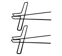 DECOMELODY 2pcs Metal Music Note Clamps Black Music Book Clips Sturdy Page Holders for Sheet Accessories