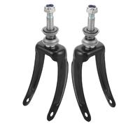 DECOMELODY 2Pcs Metal Wheelchair Front Wheel Fork Bracket Replacement Durable Wheelchair Accessory for Enhanced Maneuverability and Easy Installation Compatible with Swivel Random Color