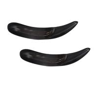 DECOMELODY 2pcs Ox Horn Facial Massage Tools for Deep Tissue Guasha Meridian Point Acupuncture Pen Portable Self Massage Tools for Neck Back Foot Relief Skin Friendly Black Guasha Scraping