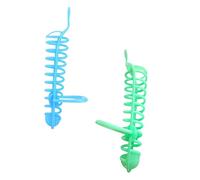 DECOMELODY 2PCS Parrot Foraging Basket with Stand Rod Bite Resistant Indoor Outdoor Bird Feeding Rack for Millet Fruit Vegetables Design for Pet Birds