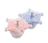 DECOMELODY 2pcs Parrot Interactive Rotating with Sound Plastic Chewing Spinner for All Parrots and Cockatiels Easy to Install Bird Cage Accessories for Self Entertainment and Beak Maintenance