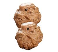 DECOMELODY 2pcs Peach Wood Dragon Phoenix Massage Ball Wooden Hand Exercise Rolling Balls Palm Massage Therapy Hand Massaging Tools for Girls