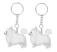 DECOMELODY 2pcs Pet Hair Keepsake Keychain with Storage Box Memorial Dog Cat Hair Collector for Cherished Memories Versatile Bag Charm and Practical Keychain gift for for for for for for