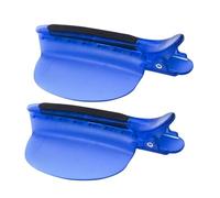 DECOMELODY 2pcs Plastic Hair Sectioning Clips for Highlights and Extensions Resistant to Deformation Essential Hairdressing Tool for Salon and Styling Blue Color