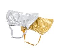 DECOMELODY 2Pcs Portable Adjustable Pet Shower Caps for Dogs and Cats Elastic Strap Bath Hats for Ear Protection Household Bathing Accessories for Puppies and Cats