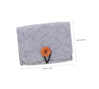 DECOMELODY 2PCS Portable Essential Oil Storage Pouch Bottles Travel Bag Felt Non-Woven Fabric Small Organizer with Shockproof Design for Cosmetics and Toiletries