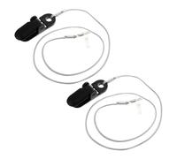 DECOMELODY 2pcs Portable Hearing Aid Lanyards for Single-ear Behind-the-ear Hearing Amplifiers Anti-lost Rope Clips Suitable for Elderly Use