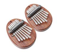 DECOMELODY 2pcs Professional Kalimba Thumb Piano Mini Portable Finger Instrument for Music Lovers and Beginners Lightweight Solid Wood Design for Easy Carry and Captivating Sound Experience