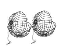 DECOMELODY 2pcs Rabbit Grass Ball Feeder Durable Hanging Dispenser for Guinea Pigs Hamsters and Small Pets Space Saving Storage for Pasture Grass Garden Balcony