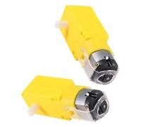 DECOMELODY 2pcs Ratio Dc Gear Motor Dual Shaft for Rc Aircraft Robotic Body Car Steel Plastic Reduction Motor with Low Noise Speed Easy Installation for Robotics Projects