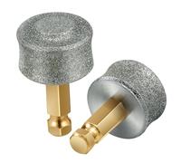 DECOMELODY 2pcs Replacement Grinding Heads for Electric Pet Nail Grinder, Professional Sturdy Claw File Tool for Dog and Cat Toenail Grooming, Suitable for Quiet Paw Nail Care