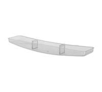 DECOMELODY 2pcs Replacement Oil Bowl for Range Hood Transparent Plastic Grease Catcher Tray Cup for Kitchen Stove Accessories with Sleek Modern Design