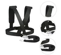 DECOMELODY 2pcs Resistance Training Belt with Padded Shoulder Straps Slip Weight Bearing Sled Harness for Fitness Teams and Running Exercises