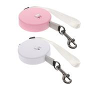 DECOMELODY 2pcs Retractable Pet Leash with Comfortable Wrist Strap Automatic Extendable Rope for Small Dogs Cats Bunnies Portable Outdoor Walking Training Leash for Pets Up