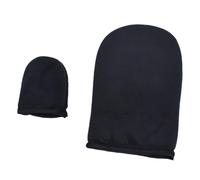 DECOMELODY 2pcs Self Tanning Mitt with Thumb for Easy Sunscreen and Oil Application, Black Pe Sponge Flocking Material Gloves, Convenient to Carry and Save Essential Oil for Women and Girls