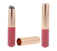 DECOMELODY 2pcs Silicone Lip Balm Applicator with Round Head for Precise Lipstick and Concealer Application Soft Makeup Brush for Lip Gloss Skin Friendly and Portable