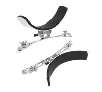 DECOMELODY 2pcs Silver Stainless Steel Drum Leg Holder Snare Drum Support Clamp Portable Rest Attachment for Marching Bands Firm Stability and Secure Fit
