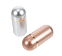 DECOMELODY 2pcs Small Plastic Pill Bottles Travel Medicine Organizer Compact Sealed Pill Container for Supplements Jewelry Herbs Portable Lightweight Holder