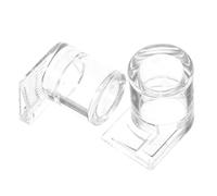 DECOMELODY 2Pcs Small Transparent Acrylic Pet Water Bowls Reptile Feeder for Ants Chameleons Geckos Compact Design Easy to Clean