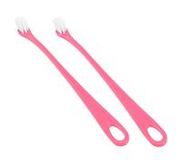 DECOMELODY 2Pcs Soft Bristle Pet Toothbrushes for Dogs Cats Long Handle Design for Comfortable Grip Suitable for Pets Oral Care and Gum Massage