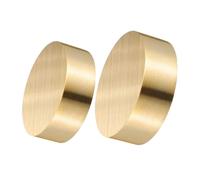 DECOMELODY 2pcs Solid Brass Round Paperweight Office Supplies for Chinese Calligraphy Painting Writing Elegant Minimalist Design for Home and Desk Use