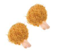 DECOMELODY 2pcs Squeaky Chicken Leg Plush Dog Chew for Puppies and Dogs Teeth Grinding Stick for Dental Health Interactive Training Reward for Boredom Relief