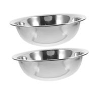 DECOMELODY 2pcs Stainless Steel Foot Basin for Soaking Wash Basin for Foot Face Washing for Kitchen Bathroom Laundry Use