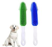 DECOMELODY 2pcs Sticky Brush Pet Cleaning Comb Silicone Dog Hair Removal Brush for Shedding Pet Grooming Tool for Dog Hair Massage Carpet and Furniture Random Color