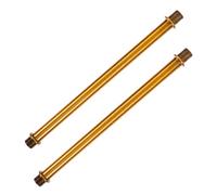 DECOMELODY 2pcs Threaded Wall Lamp Connecting Tube Durable Metal Fixture Rod for Secure Installation Classic Antique Design for Optimal Performance