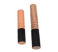 DECOMELODY 2pcs Tibetan Singing Bowl Mallets Wooden Strikers Sound Therapy Sticks for Meditation Yoga Music Therapy with Hard-wearing Texture and Deep Resonance