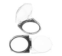 DECOMELODY 2Pcs Transparent Dustproof Push Button Switch Cover Protector for Computer Power Button Plastic Cap for Elevator and Appliance Switches Prevents Accidental Shutdown Fit