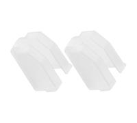 DECOMELODY 2PCS Turntable Needle Protective Covers Plastic Stylus Sleeves Replacement for Record Player Needles Semi-transparent Caps Easy to Clean and Install