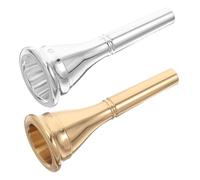 DECOMELODY 2pcs Universal Brass Mouthpiece Student Horn Mouthpiece French Horn Blowing Accessory for Students