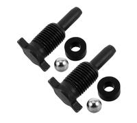 DECOMELODY 2pcs Vertical Hydraulic Jack Return Valve with Steel Ball Seal and Release Screw Floor Jack Part for Lifting Equipment Maintenance and Air Release