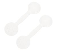 DECOMELODY 2pcs Vision Test Eye Occluders Portable Handheld Eye Plates White and Amblyopia Screening