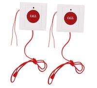 DECOMELODY 2pcs Wall Mounted Sos Emergency Call Buttons for Elderly with False Alarm Prevention Instant Sos Signal for Seniors and Patients Caregiver Alert System for Home Safety and Timely