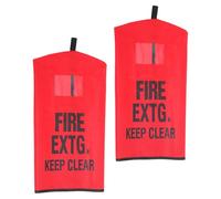 DECOMELODY 2pcs Waterproof Frost-proof Fire Extinguisher Protective Cover Sleeve 6kg 32x58cm with Flame Retardant Material for Outdoor Industrial and Commercial Use
