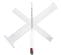 DECOMELODY 3-in-1 Alcohol Meter Hydrometer 100ml Plastic Measuring Cylinder, Manual Triple Scale Alcoholometer for Home Brew, Wine and Spirit Testing