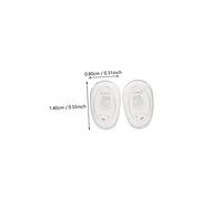 DECOMELODY 30 Pairs Silicone Eyeglass Nose Pads Soft Non-slip Professional Glasses Accessory for Comfortable Wear and Anti-deformation Nose Support