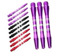 DECOMELODY 30pcs Metal Shafts for Tip Darts Threaded Shafts Purple for Professional Amateur Players Lightweight Portable Dart Stems