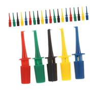 DECOMELODY 30pcs Multimeter Test Hook Clips with Hookstyle Design for Electrical Testing and Electronic Repairs Versatile Circuit Board Grabber Probes for Accurate Measurement and Tight Space
