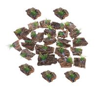 DECOMELODY 30pcs Natural Cork Bark for Reptile Terrarium Background Climbing Hiding Decor Terrarium Accessories for Lizards Snakes Turtles Aquarium Display