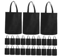 DECOMELODY 30pcs Reusable Grocery Bags Non Woven Shopping Tote with Handles Lightweight for Party Gift and Everyday Shopping